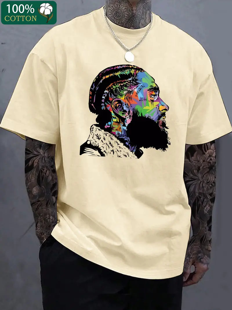 Nipsey Hustle short-sleeved crewneck T-shirt
