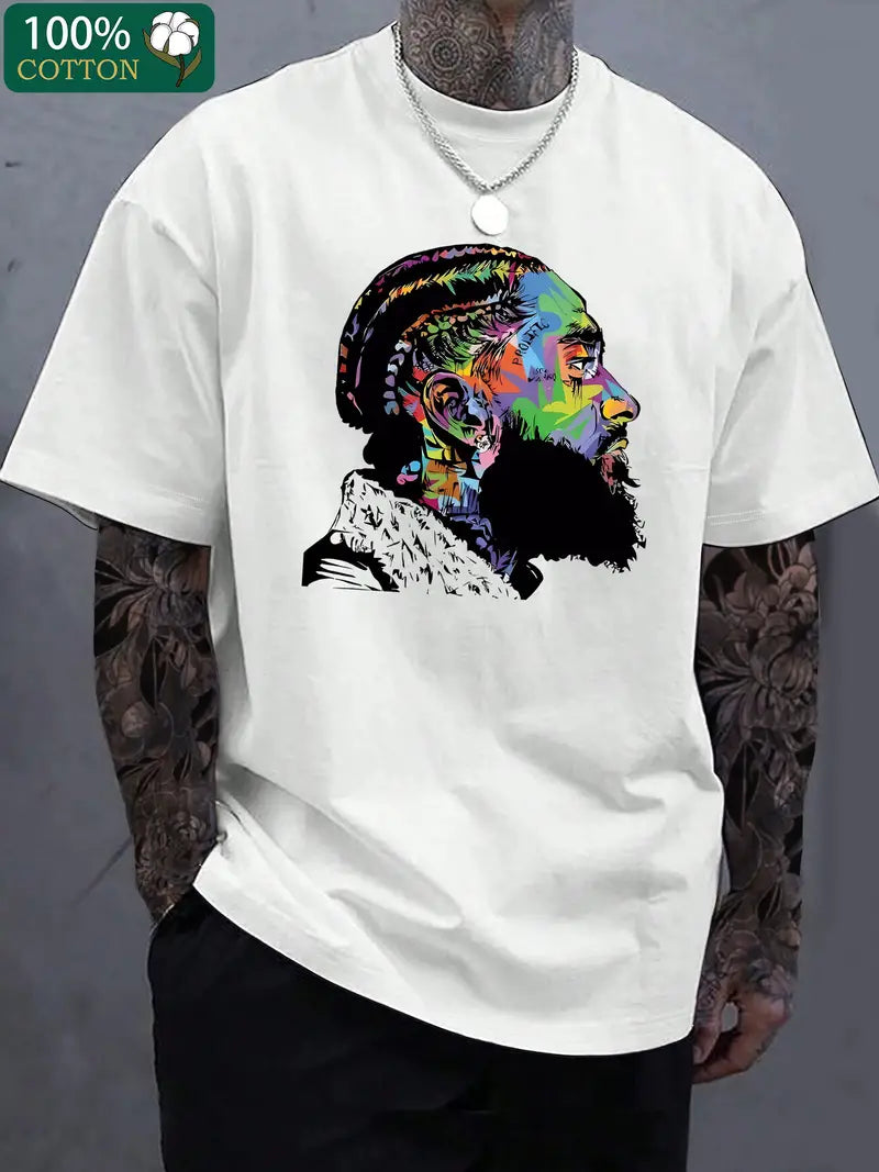 Nipsey Hustle short-sleeved crewneck T-shirt