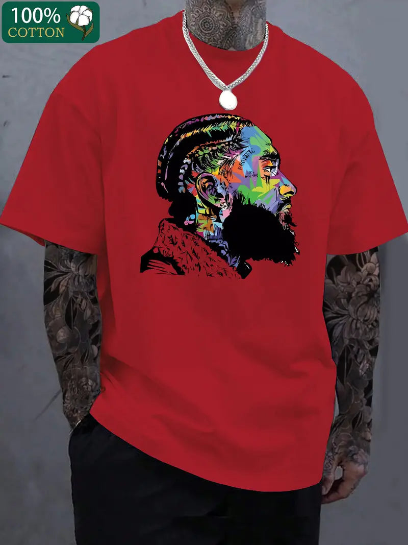 Nipsey Hustle short-sleeved crewneck T-shirt